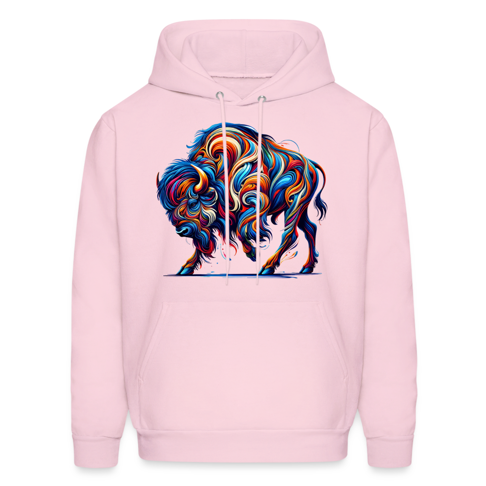 Psychedelic Bison - Unisex Hoodie - pale pink