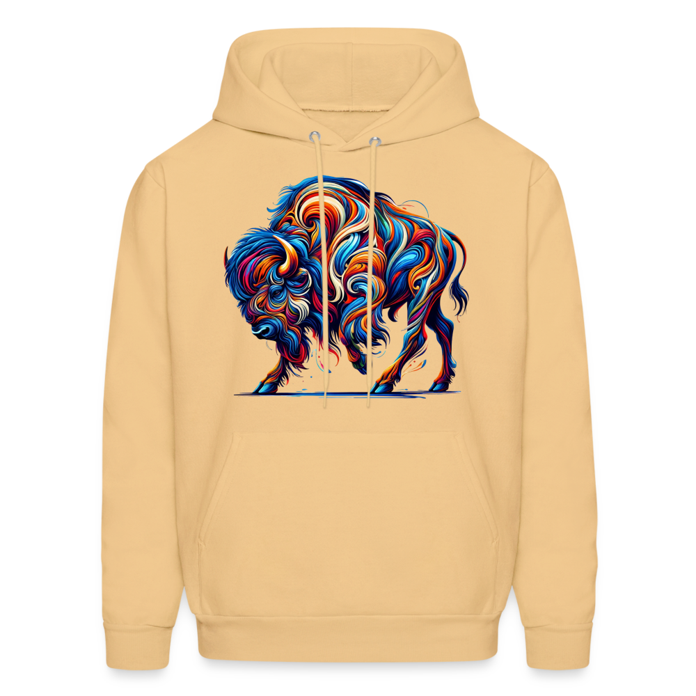 Psychedelic Bison - Unisex Hoodie - light gold