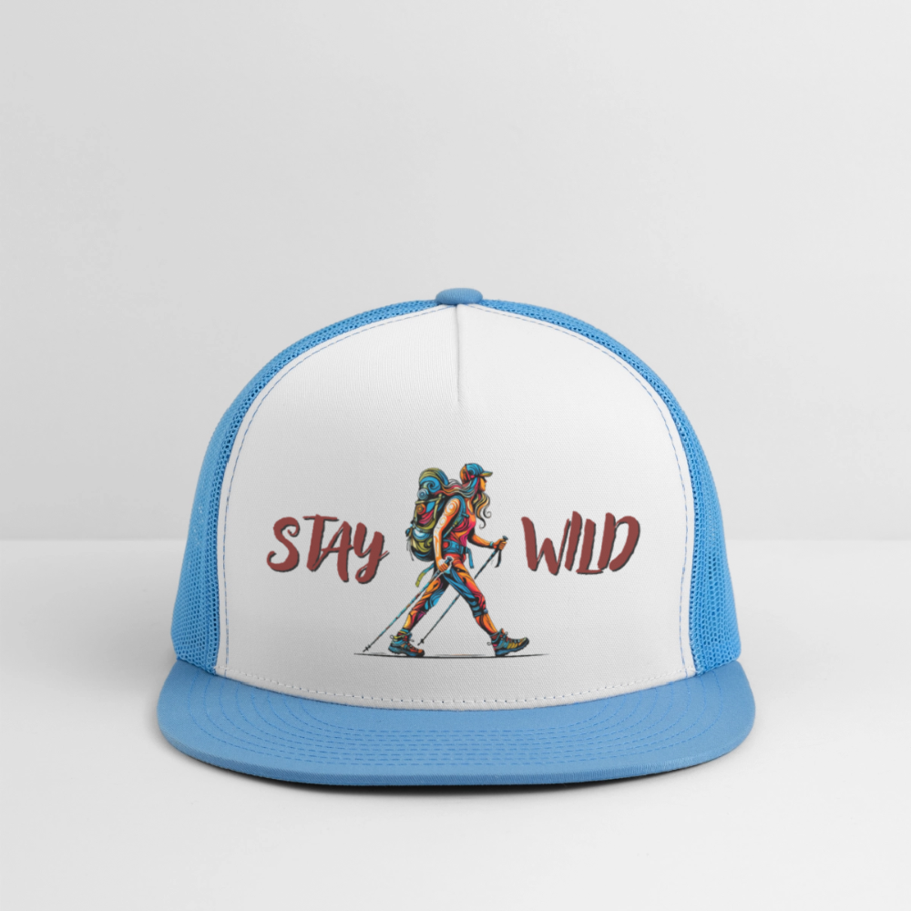 Stay Wild - Trucker Hat - white/blue
