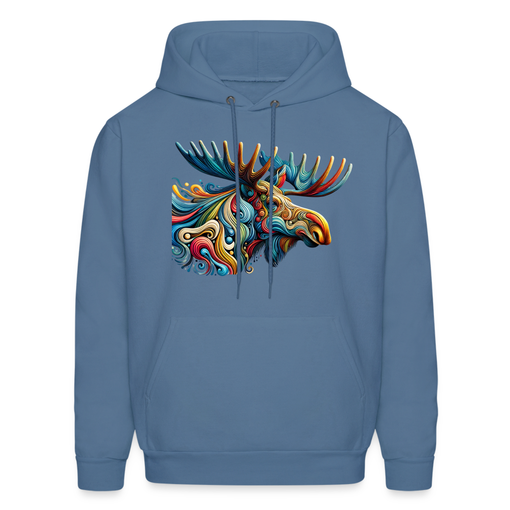 Psychedelic Moose - Unisex Hoodie - denim blue