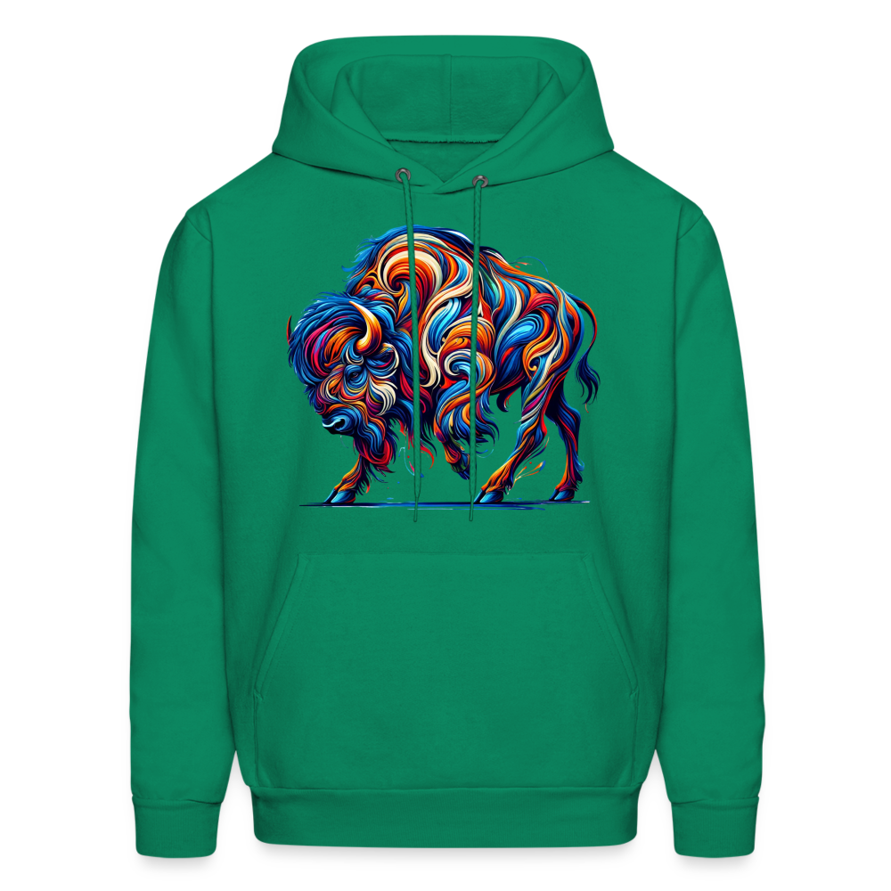 Psychedelic Bison - Unisex Hoodie - kelly green