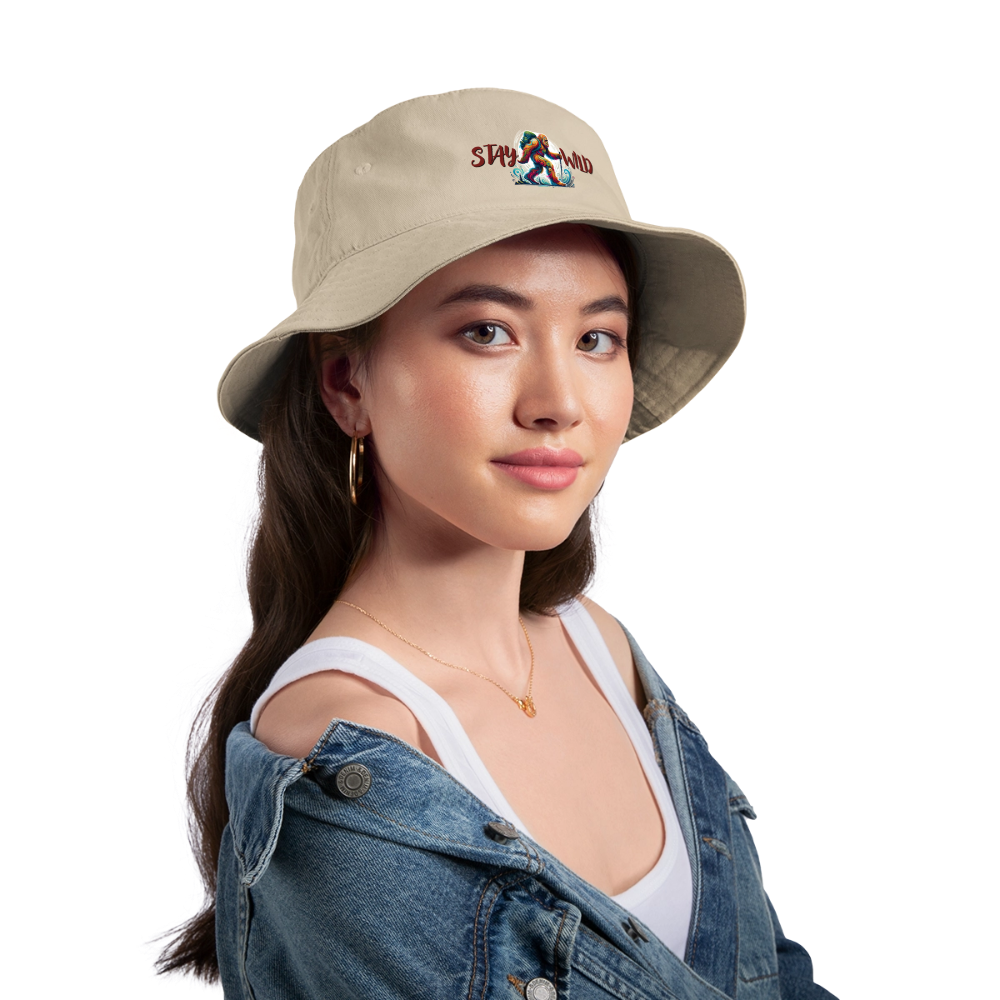 Stay Wild Bigfoot - Bucket Hat - cream