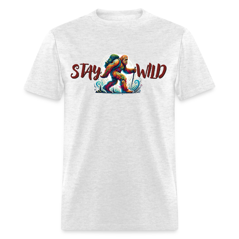 Stay Wild Bigfoot - Unisex Classic T-Shirt - light heather gray
