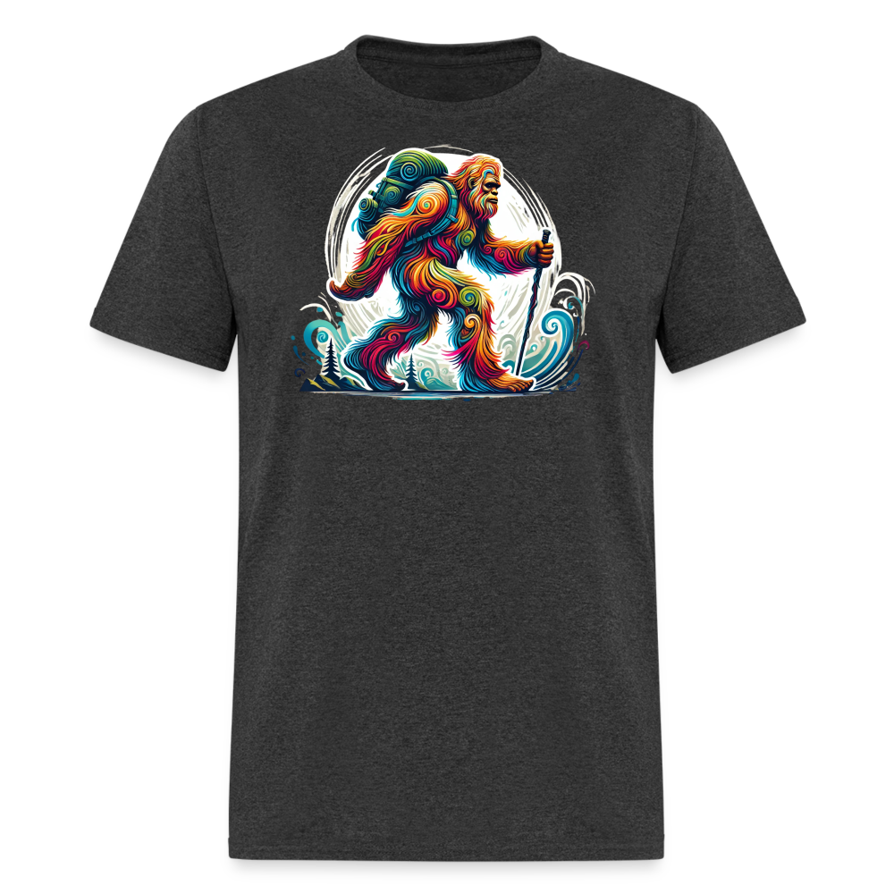 Psychedelic Bigfoot - Unisex T-shirt - heather black