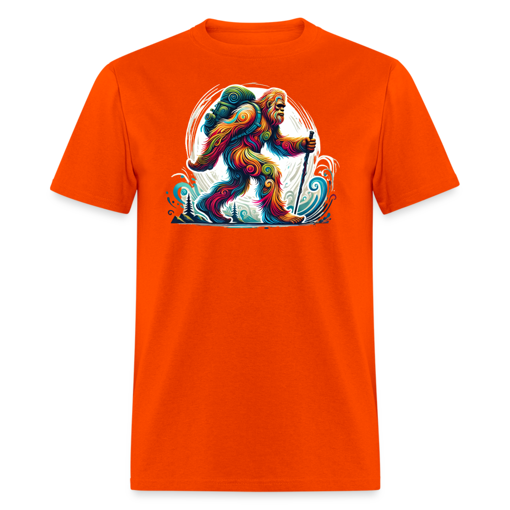 Psychedelic Bigfoot - Unisex T-shirt - orange