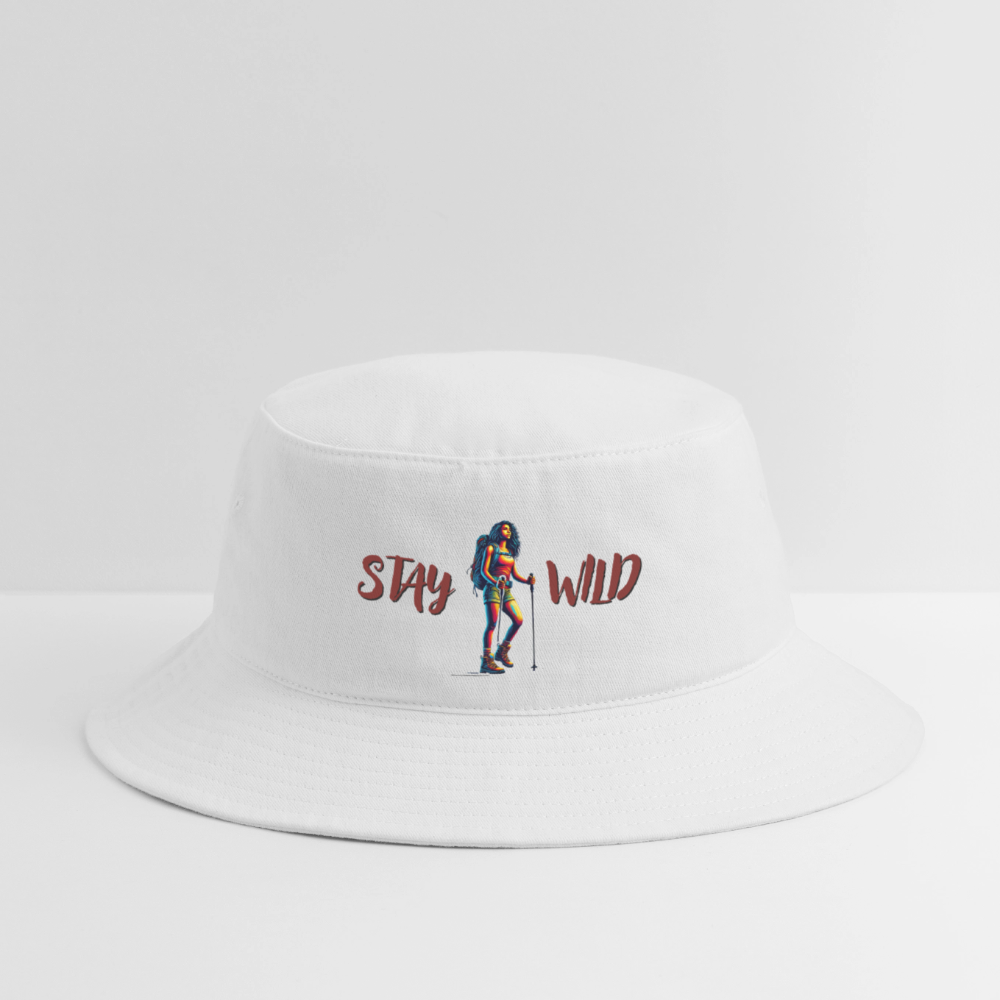 Stay Wild - Bucket Hat - white