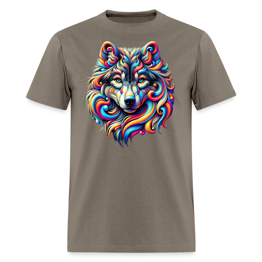 Psychedelic Wolf - Unisex T-shirt - safari