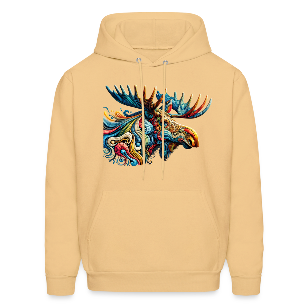 Psychedelic Moose - Unisex Hoodie - light gold