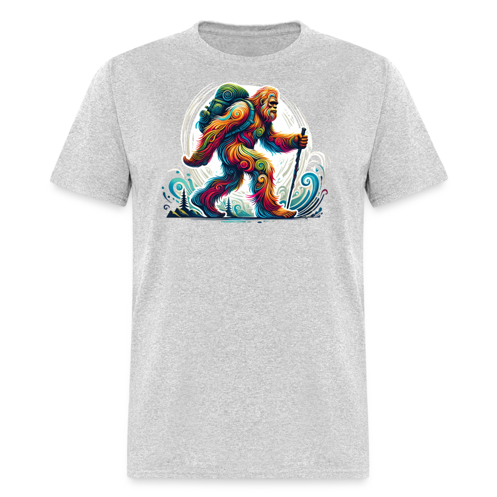 Psychedelic Bigfoot - Unisex T-shirt - heather gray