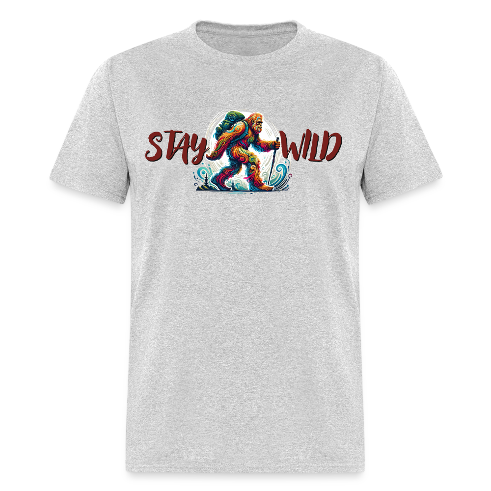Stay Wild Bigfoot - Unisex Classic T-Shirt - heather gray