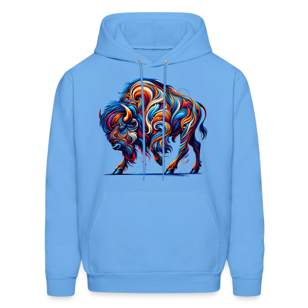 Psychedelic Bison - Unisex Hoodie - carolina blue
