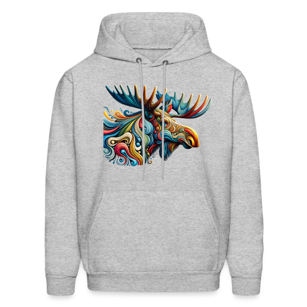 Psychedelic Moose - Unisex Hoodie - heather gray