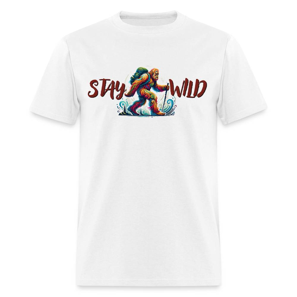 Stay Wild Bigfoot - Unisex Classic T-Shirt - white