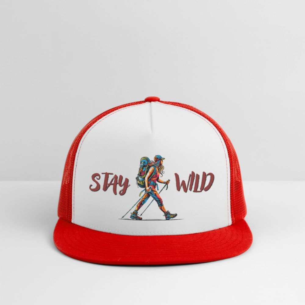 Stay Wild - Trucker Hat - white/red