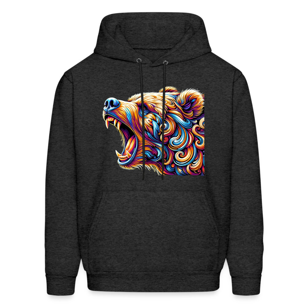 Psychedelic Bear - Unisex Hoodie - charcoal grey