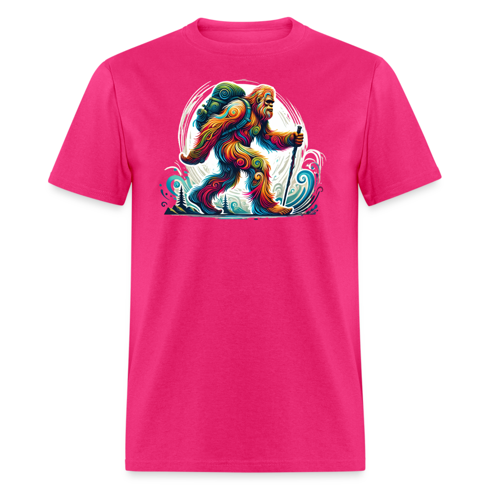 Psychedelic Bigfoot - Unisex T-shirt - fuchsia