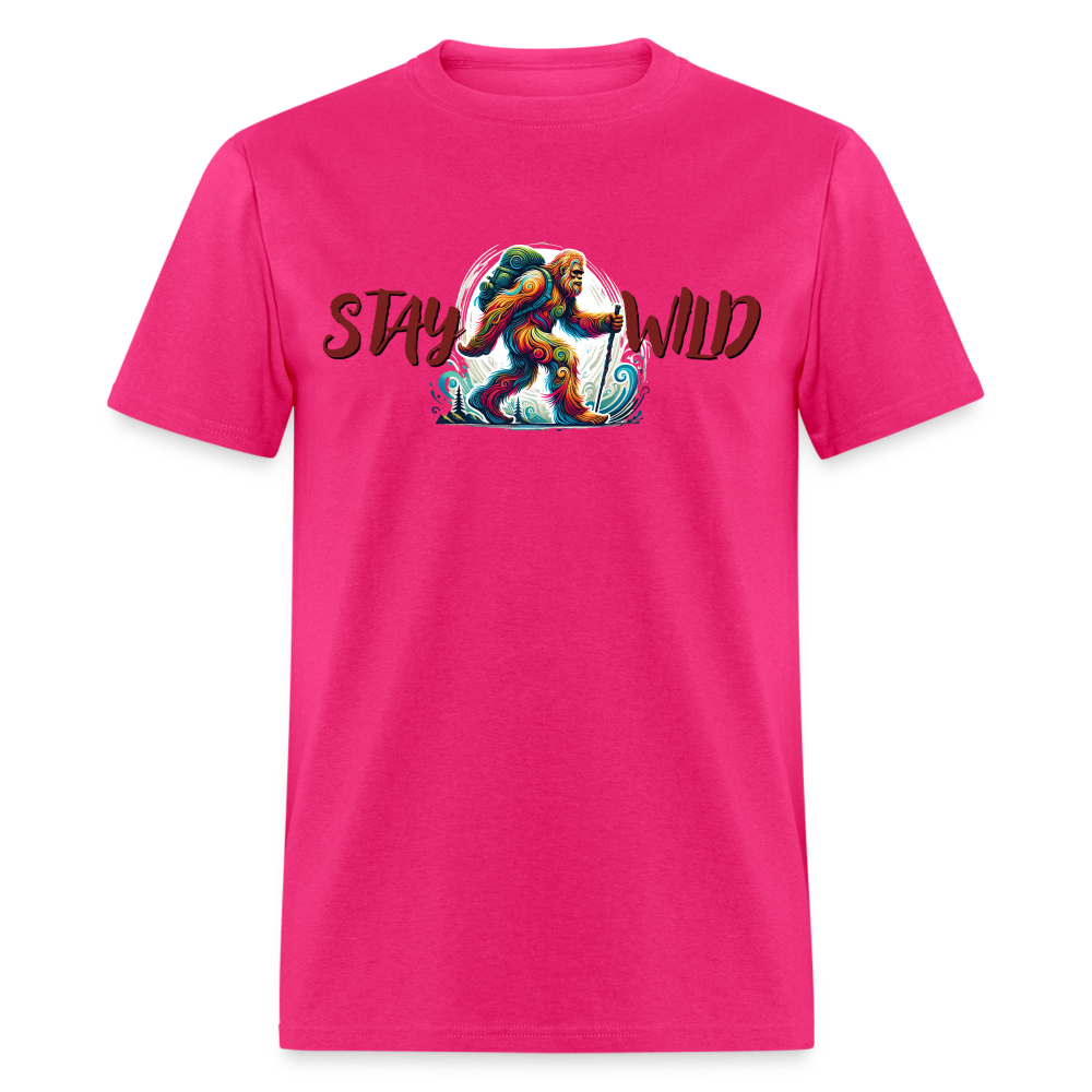 Stay Wild Bigfoot - Unisex Classic T-Shirt - fuchsia