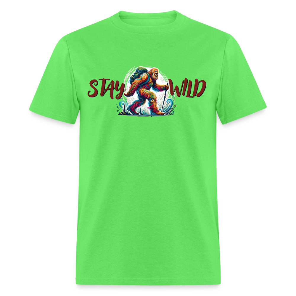 Stay Wild Bigfoot - Unisex Classic T-Shirt - kiwi