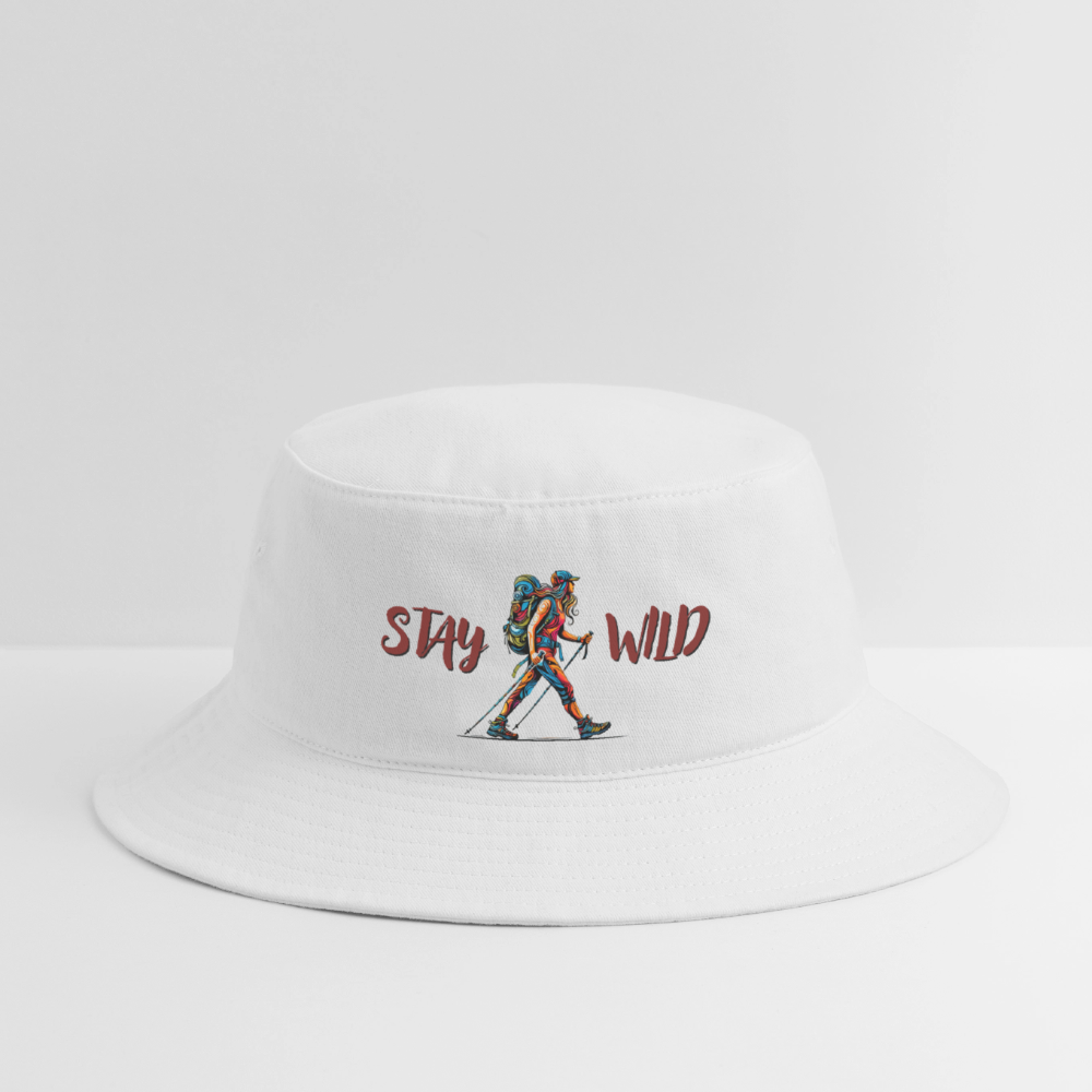 Stay Wild - Bucket Hat - white
