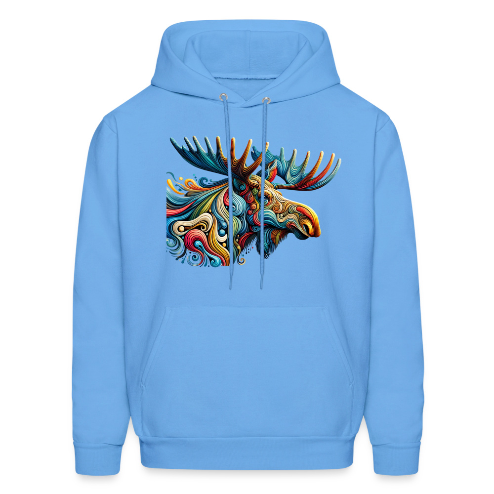 Psychedelic Moose - Unisex Hoodie - carolina blue