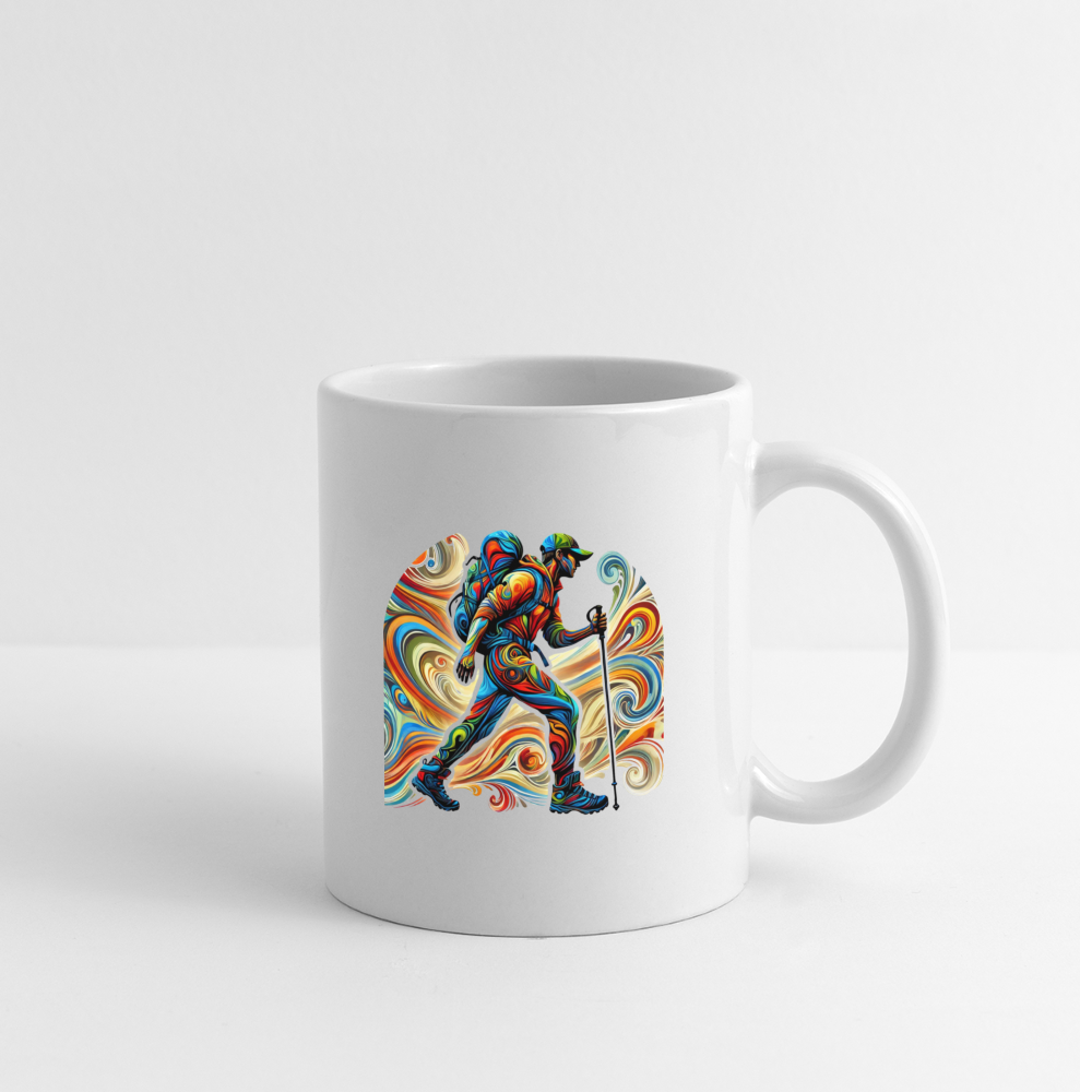 Psychedelic Male Hiker - Ceramic Mug - white