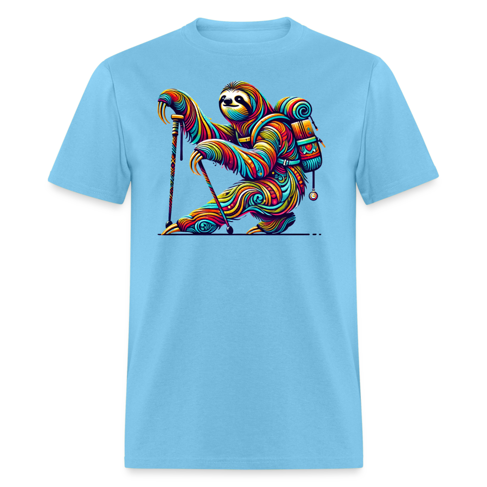 Psychedelic Sloth - Unisex T-Shirt - aquatic blue