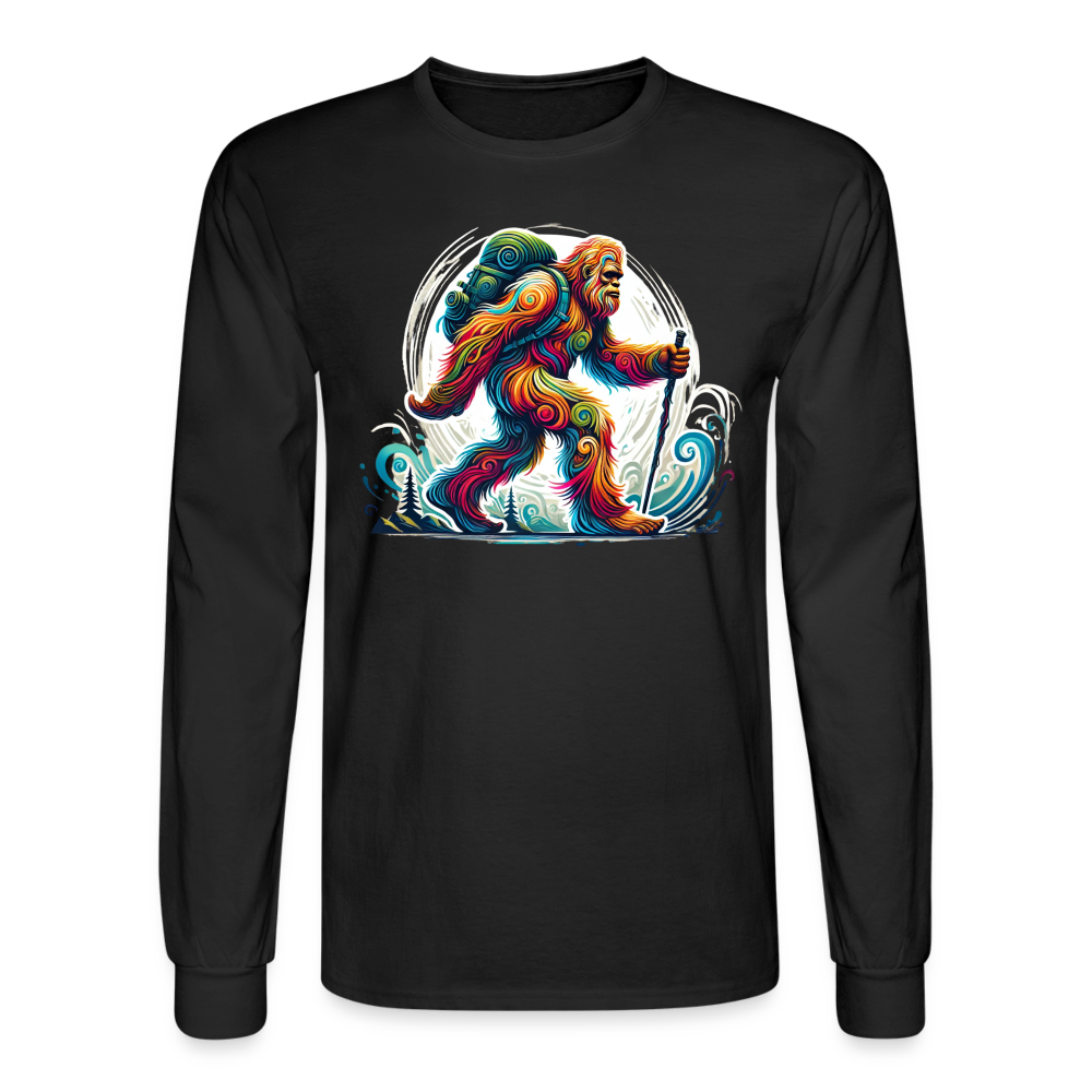 Psychedelic Bigfoot - Unisex Long Sleeve T-shirt - black