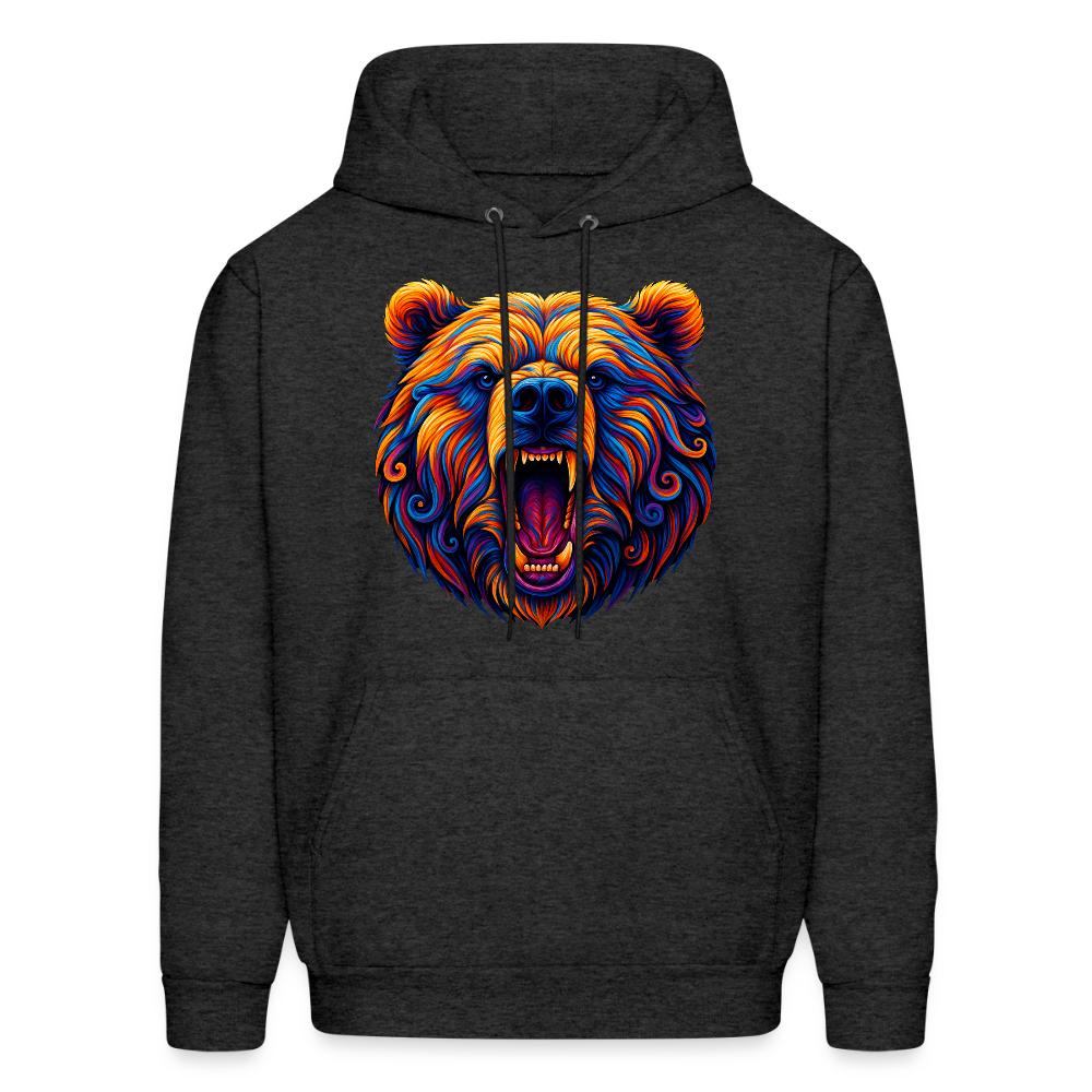 Psychedelic Bear - Unisex Hoodie - charcoal grey