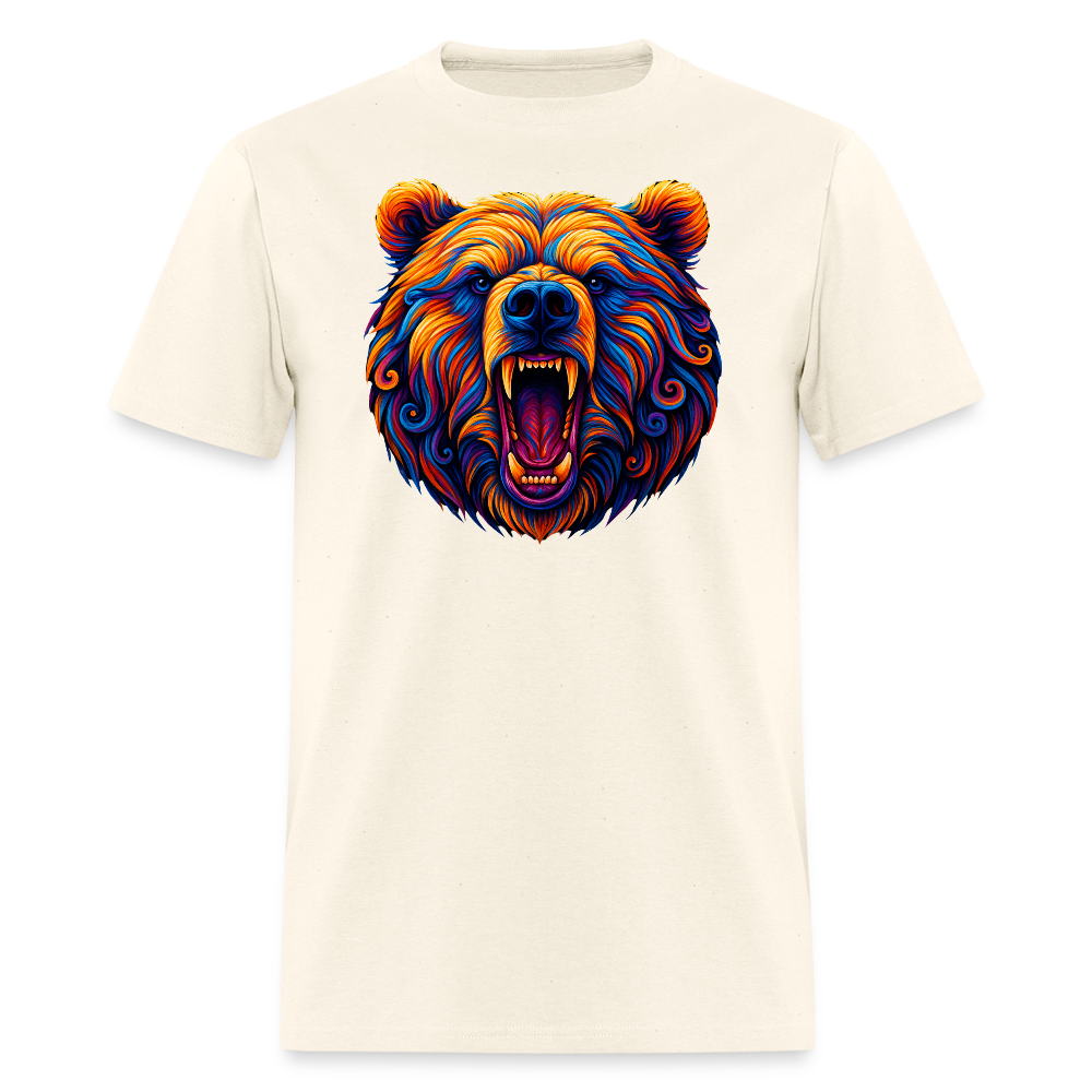 Psychedelic Bear - Unisex T-Shirt - sweet cream heather