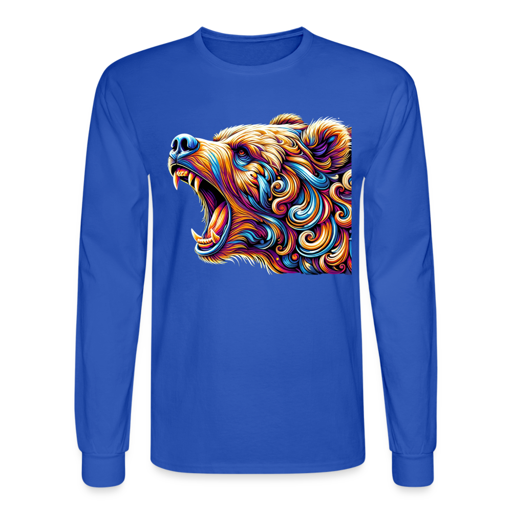 Psychedelic Bear - Unisex Long Sleeve T-Shirt - royal blue