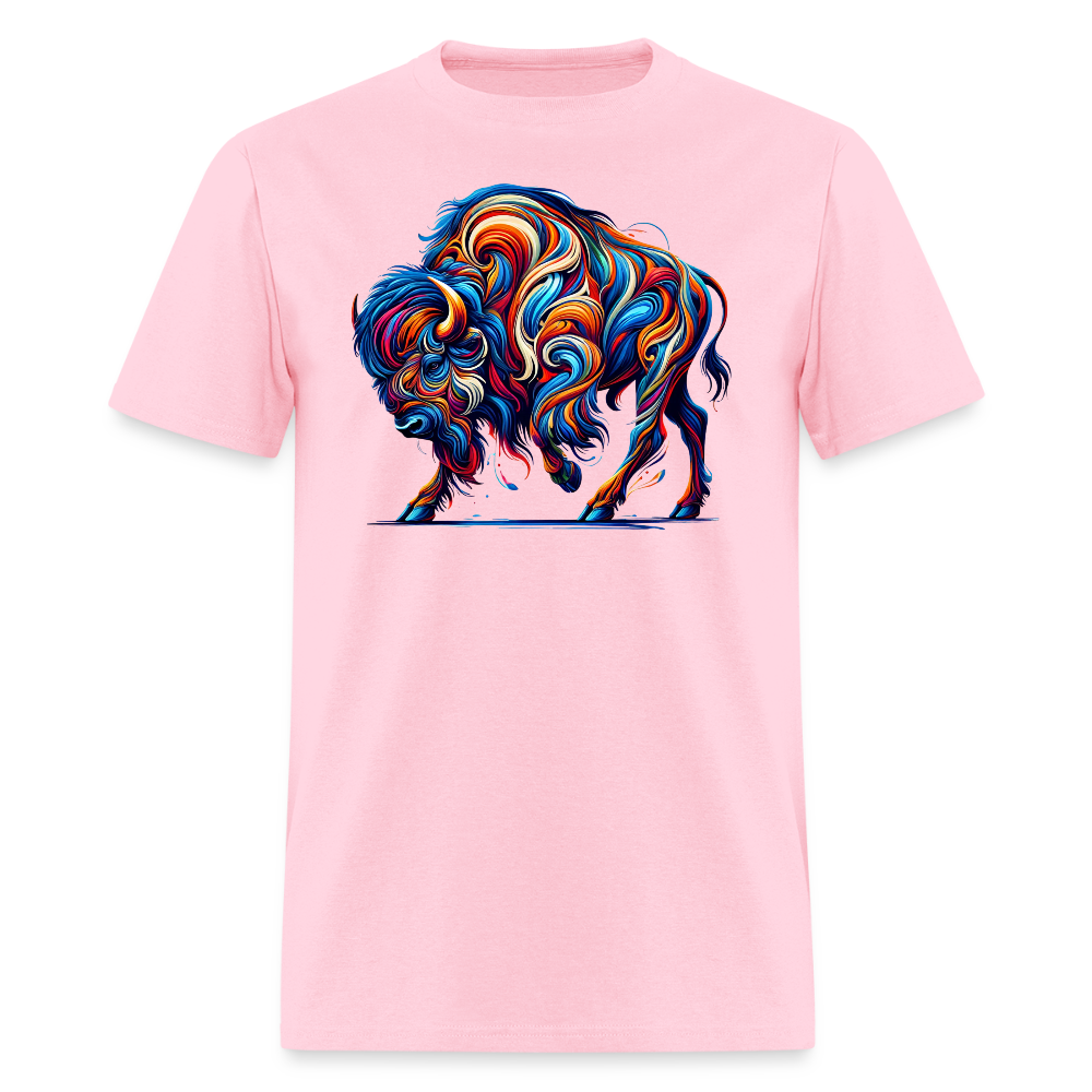 Psychedelic Bison - Unisex T-Shirt - pink