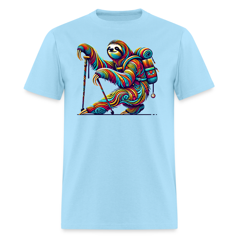 Psychedelic Sloth - Unisex T-Shirt - powder blue