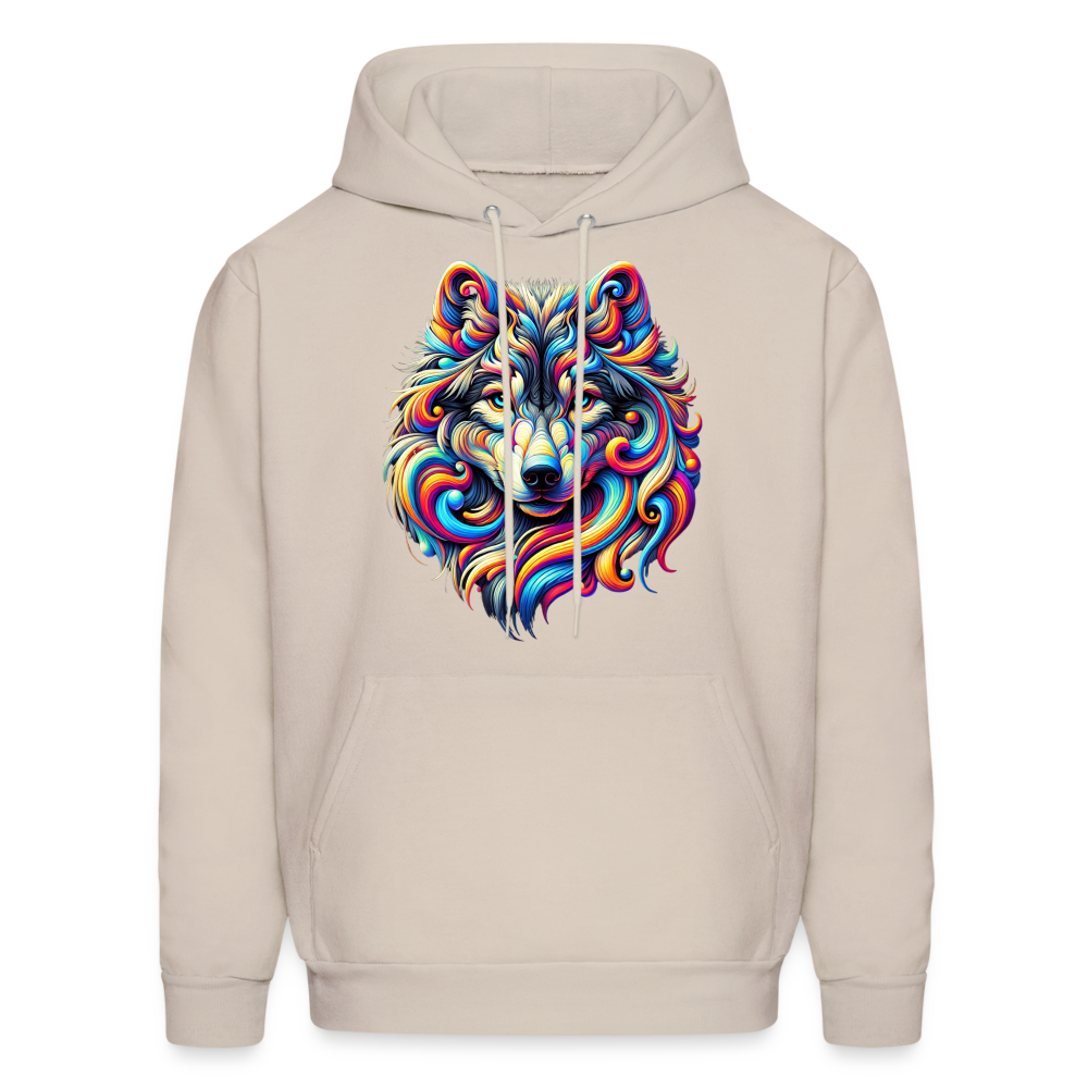 Psychedelic Wolf - Unisex Hoodie - Sand