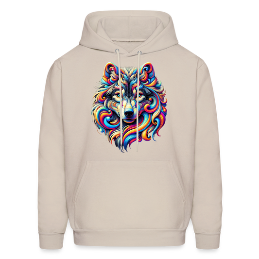 Psychedelic Wolf - Unisex Hoodie - Sand