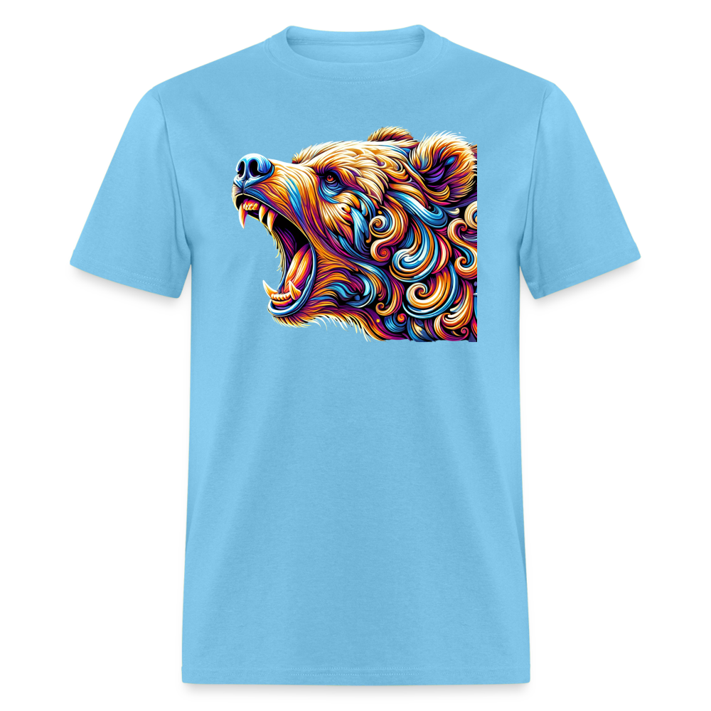 Psychedelic Bear - Unisex T-Shirt - aquatic blue