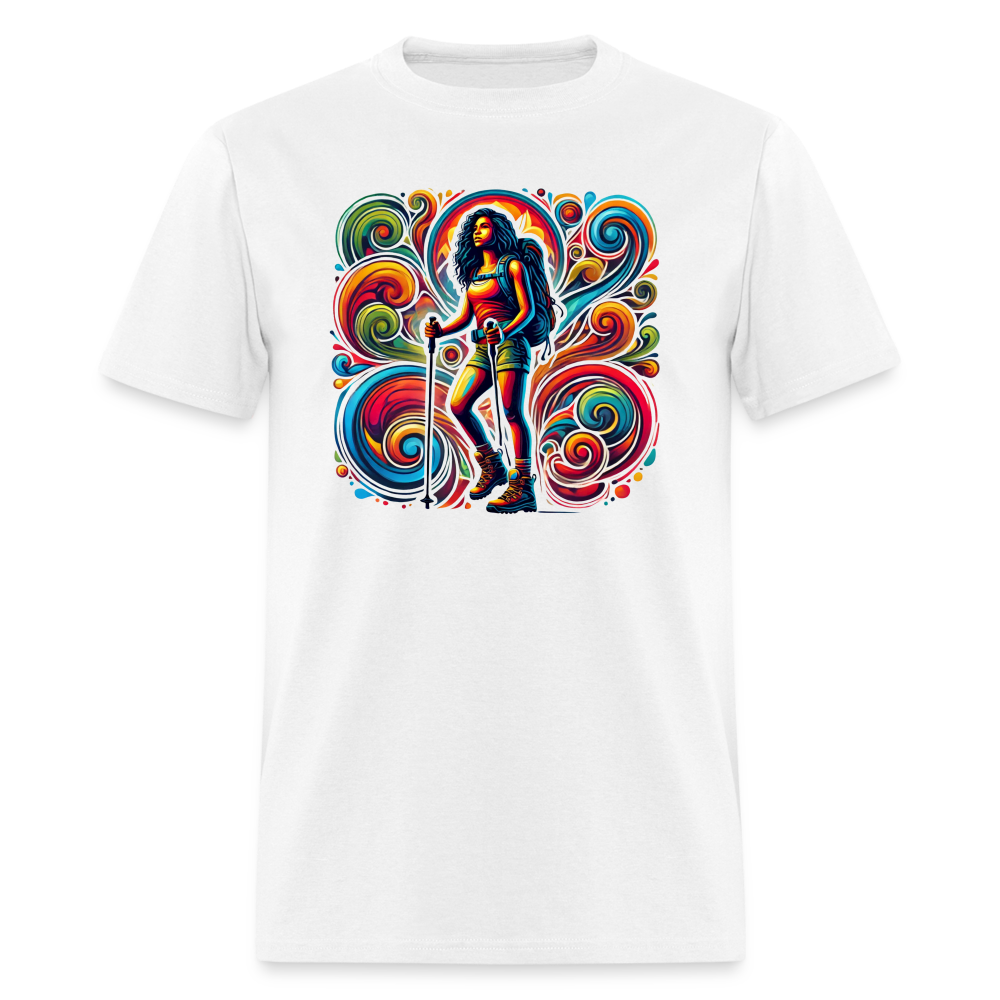 Psychedelic Female 2 Hiker - Unisex T-shirt - white