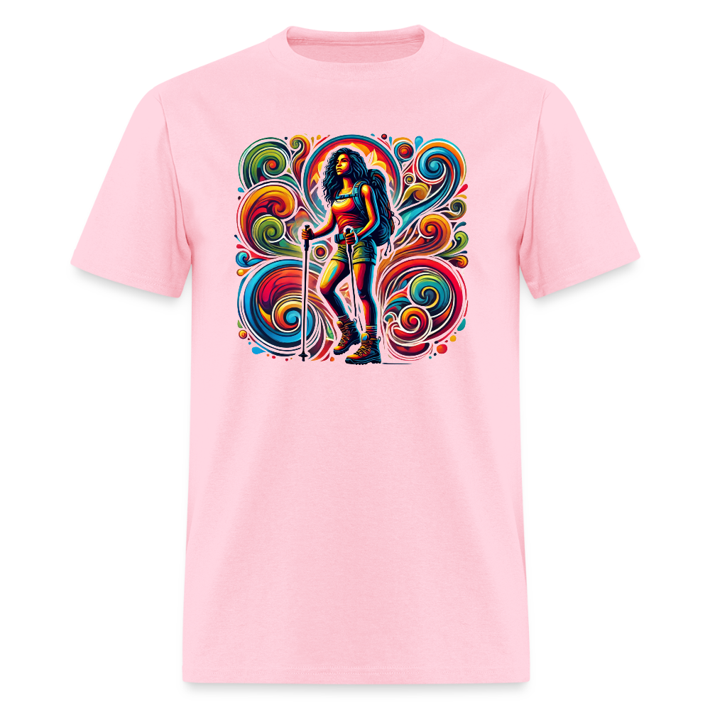 Psychedelic Female 2 Hiker - Unisex T-shirt - pink