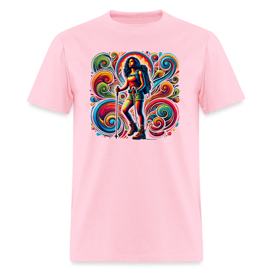Psychedelic Female 2 Hiker - Unisex T-shirt - pink