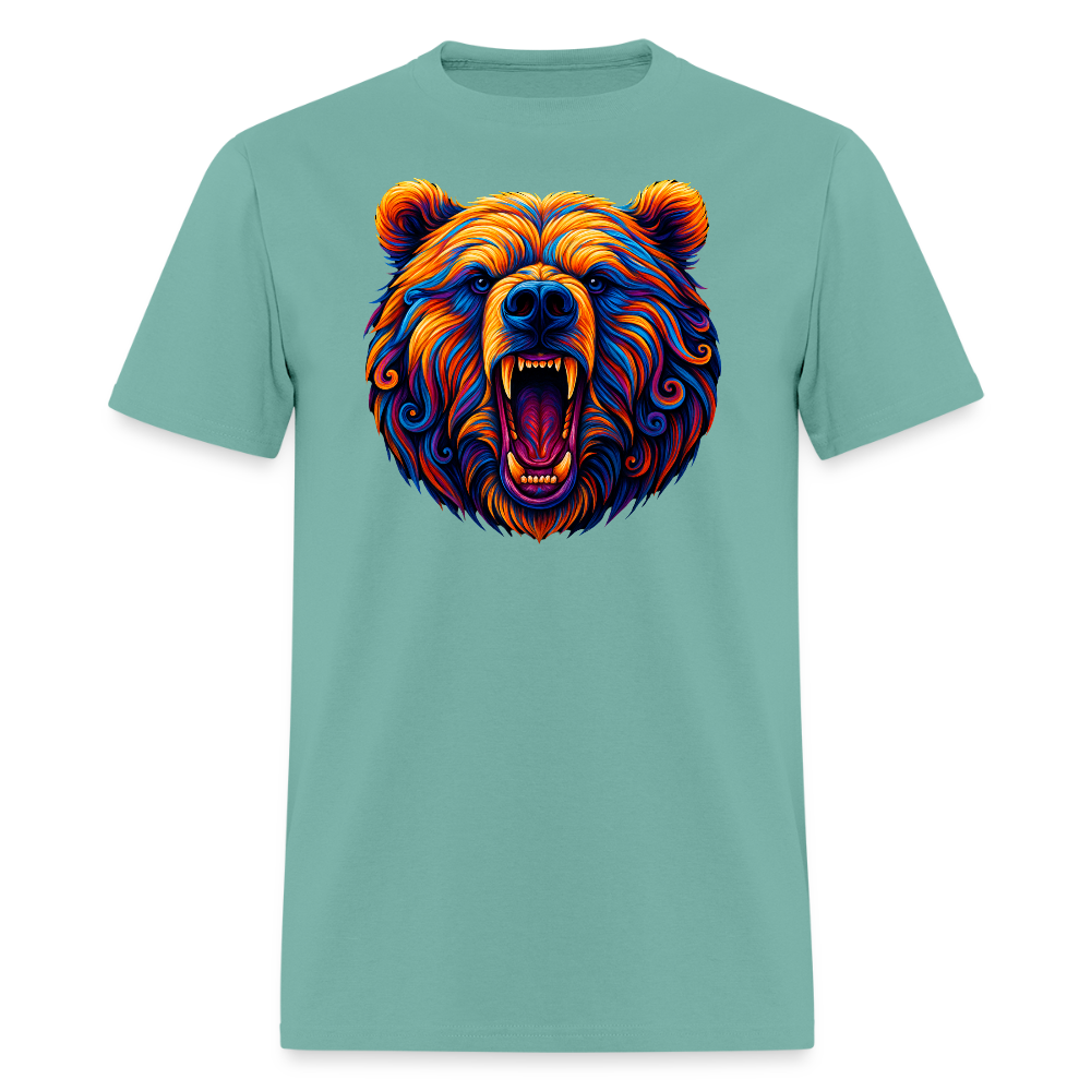 Psychedelic Bear - Unisex T-Shirt - aquatic