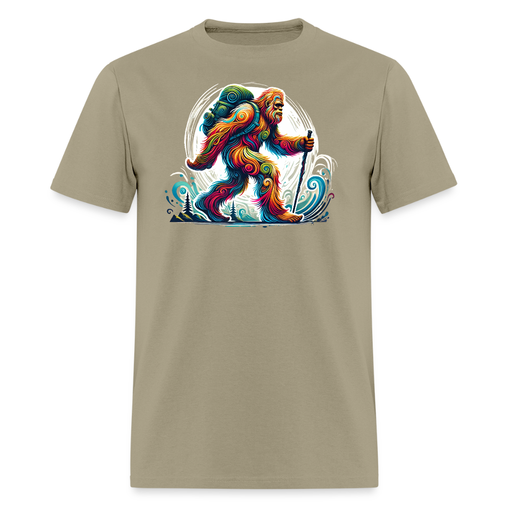 Psychedelic Bigfoot - Unisex T-shirt - khaki