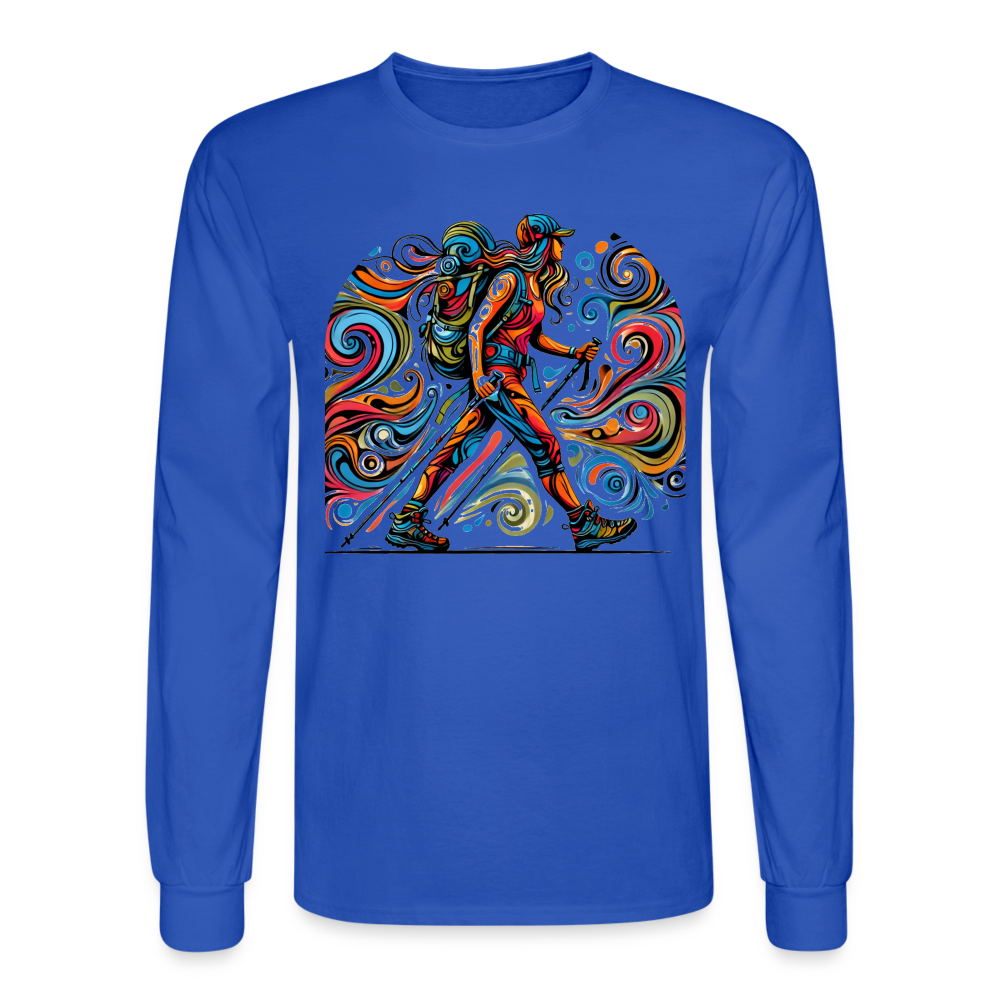 Psychedelic Hiker - Unisex Longsleeve T-shirt - royal blue