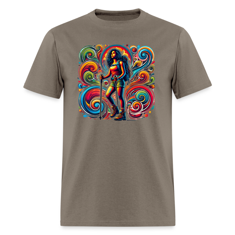 Psychedelic Female 2 Hiker - Unisex T-shirt - safari