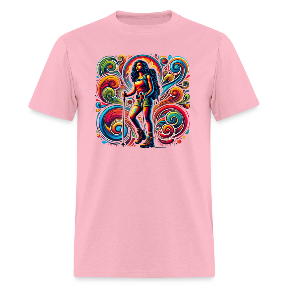 Psychedelic Female 2 Hiker - Unisex T-shirt - pink