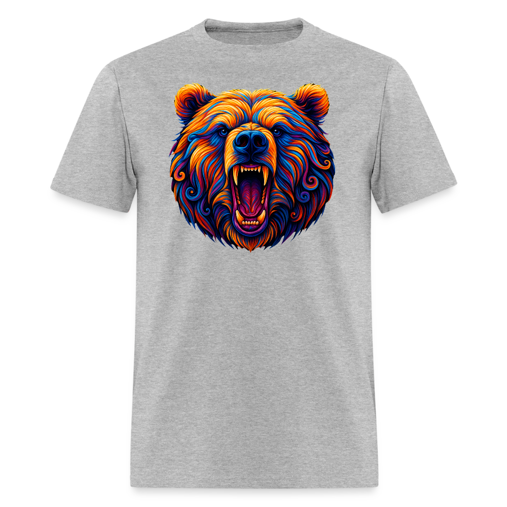 Psychedelic Bear - Unisex T-Shirt - heather gray