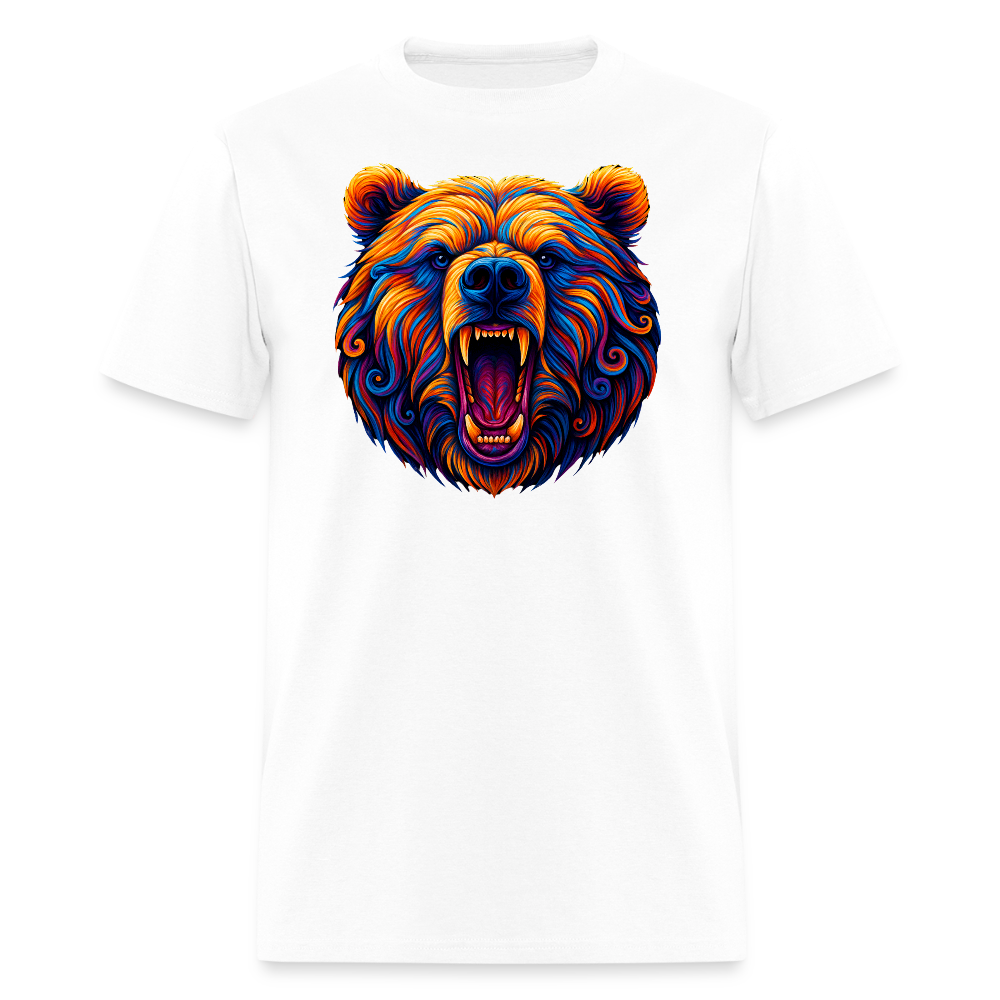 Psychedelic Bear - Unisex T-Shirt - white