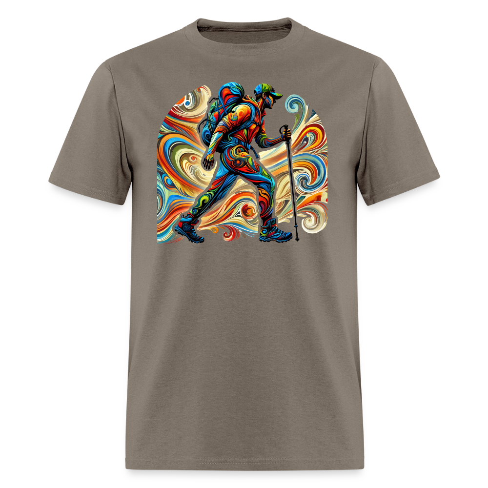 Psychedelic Male Hiker - Unisex T-Shirt - safari