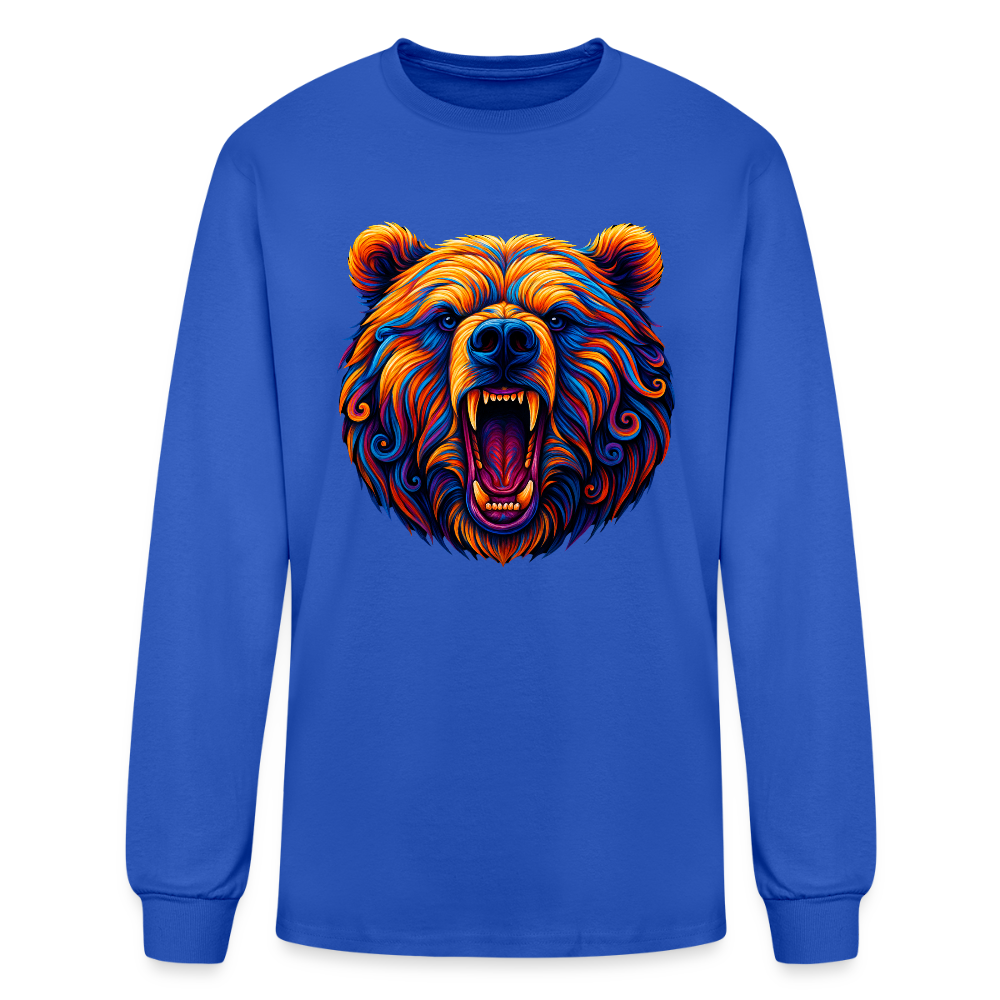Psychedelic Bear - Unisex Long Sleeve T-Shirt - royal blue