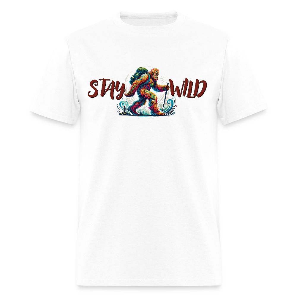 Stay Wild Bigfoot - Unisex Classic T-Shirt - white