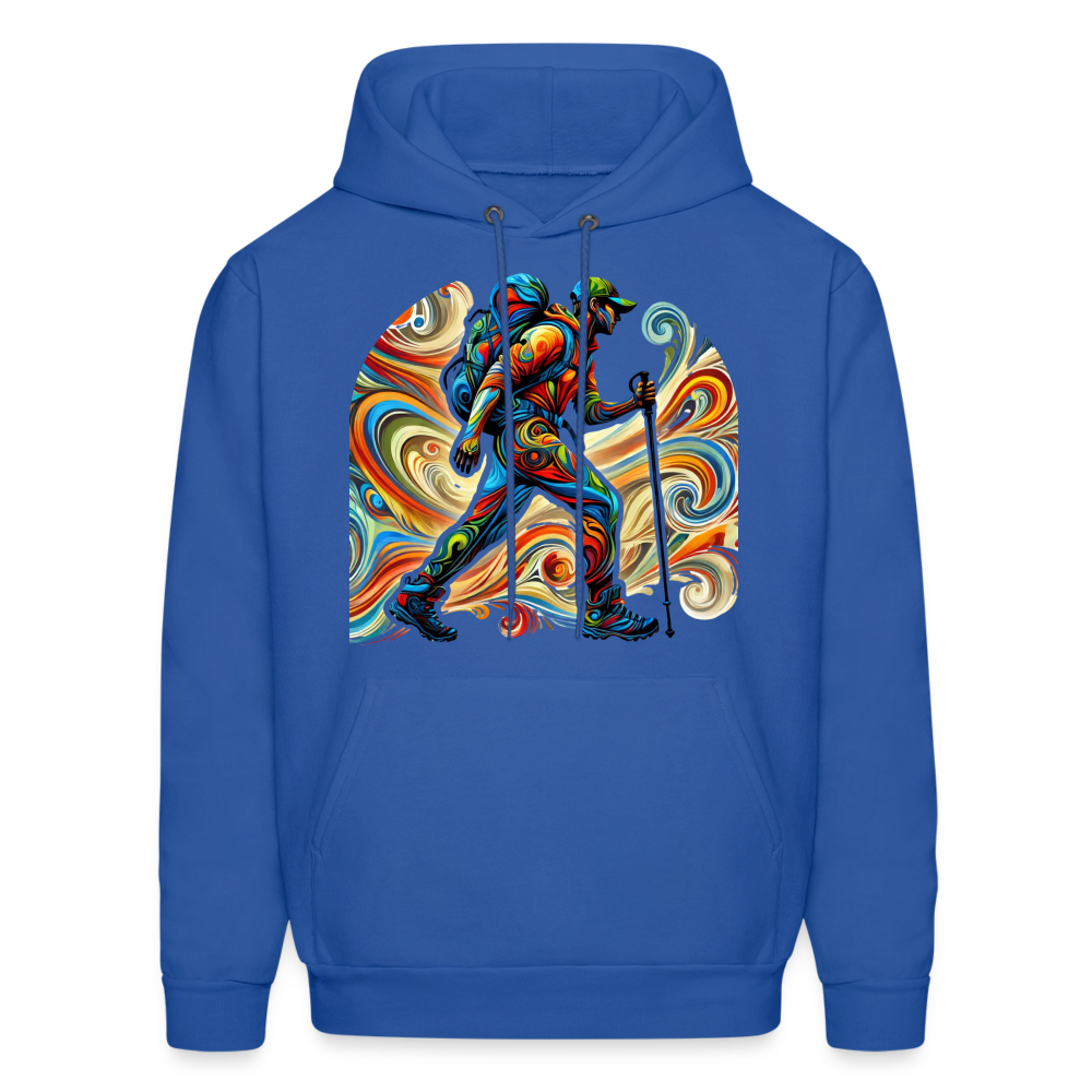 Psychedelic Male Hiker - Unisex Hoodie - royal blue