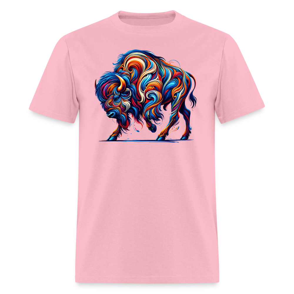 Psychedelic Bison - Unisex T-Shirt - pink